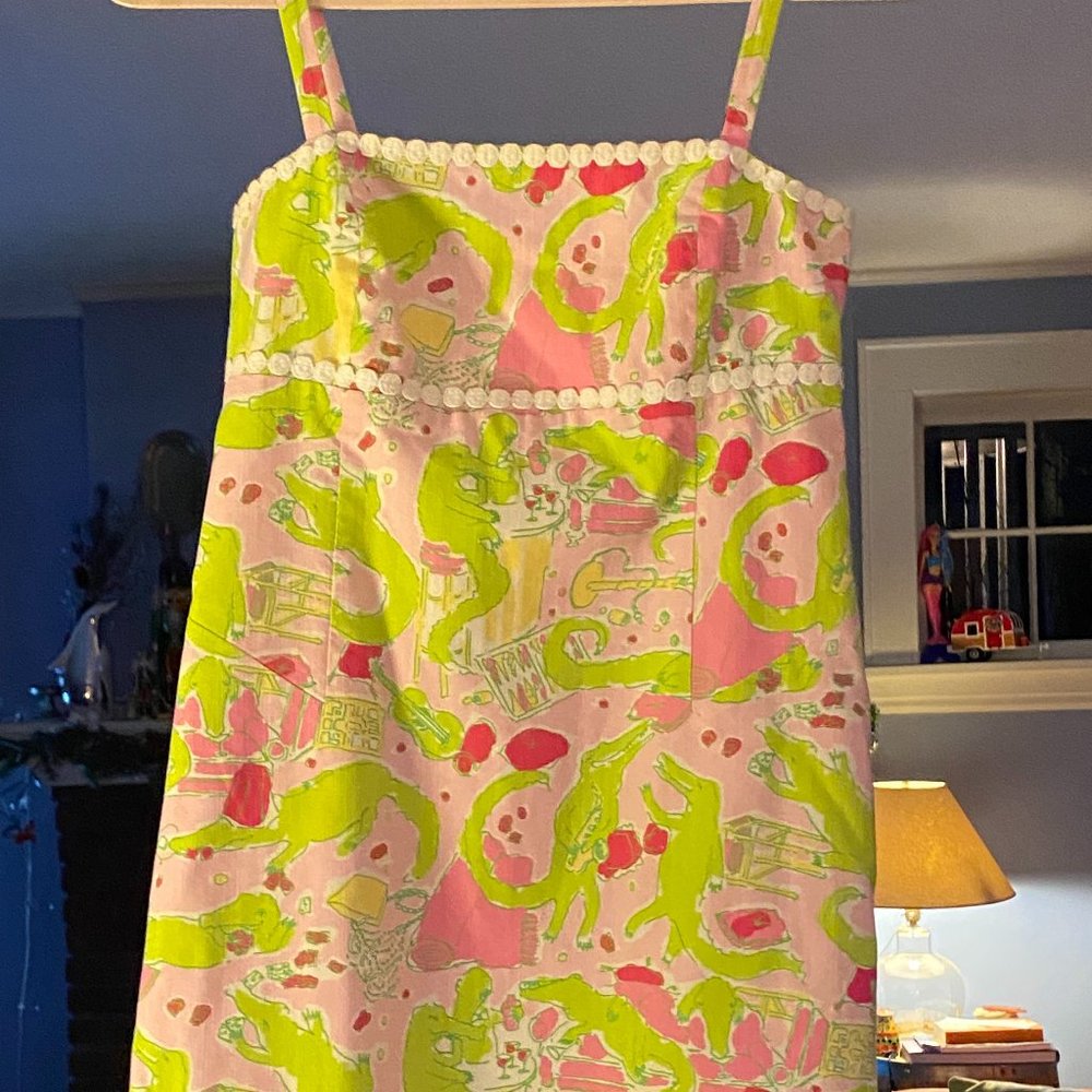 Vintage Lilly Pulitzer Originals Alligator Dress Size 2